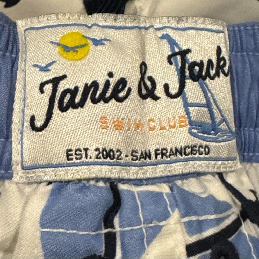 Janie and Jack swim shorts size 12-18 months Anchor Sailboat
